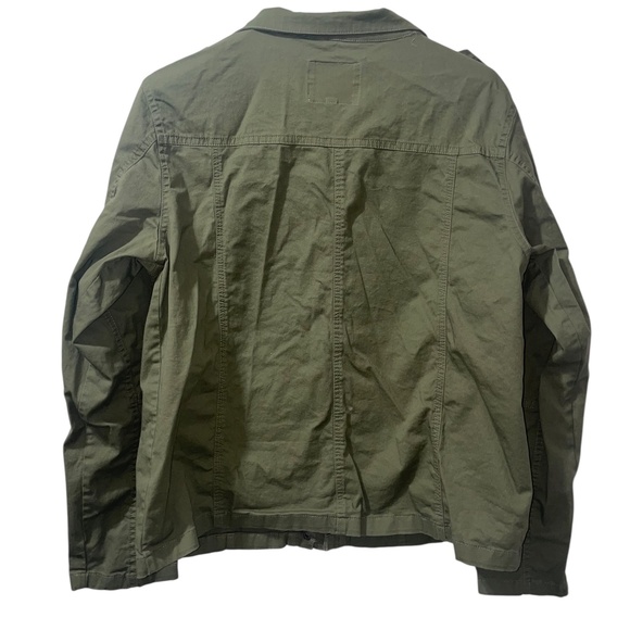 Thread & Supply Olive Green Utility Full Zip Snap buttons Long Sleeve Jacket XL‎ - Picture 3 of 6